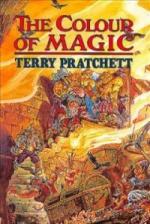 The Colour of Magic by Terry Pratchett book cover castle under seige 