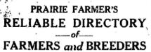 Prairie Farmer's Directory