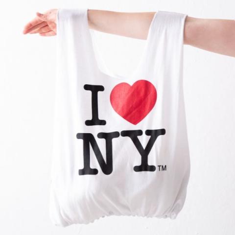 T-shirt made into a tote bag