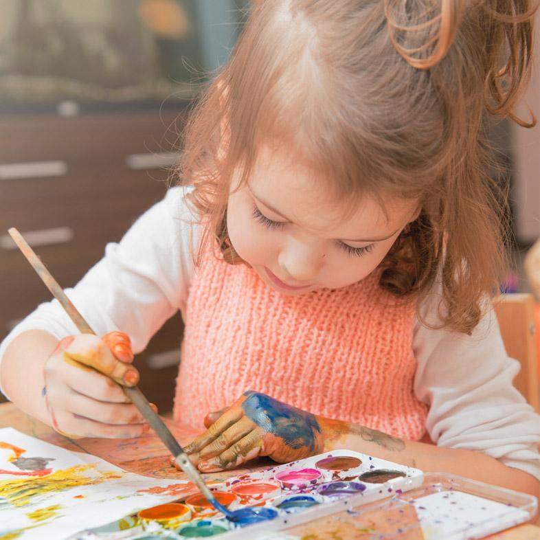 Toddler painting