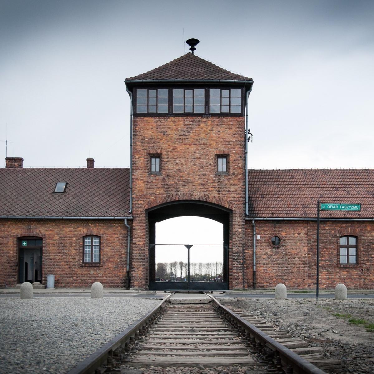 Auschwitz concentration camp gate