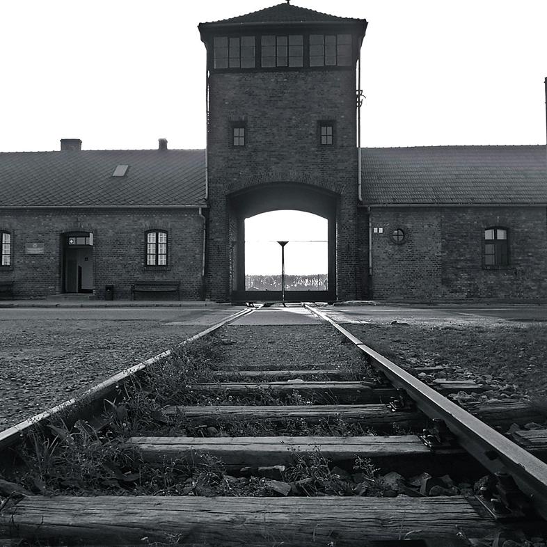 Auschwitz concentration camp gate