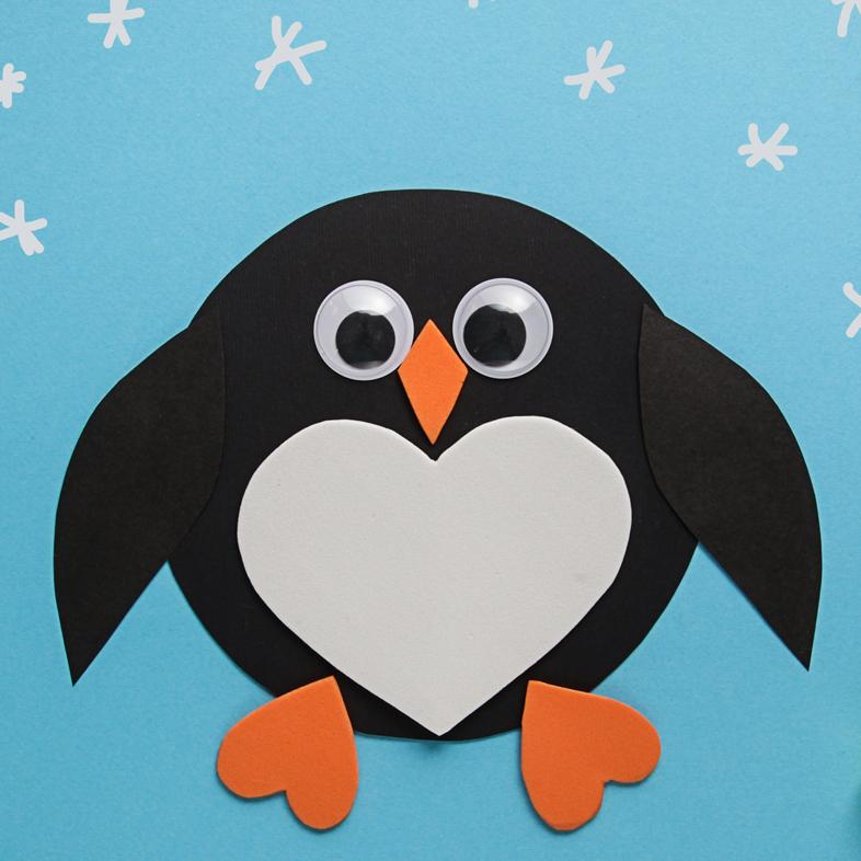 Penguin paper craft